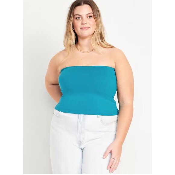Old Navy Double-Layer Tube Tank Top Women's Size XXL Fermented Jade New with Tag - Picture 5 of 6